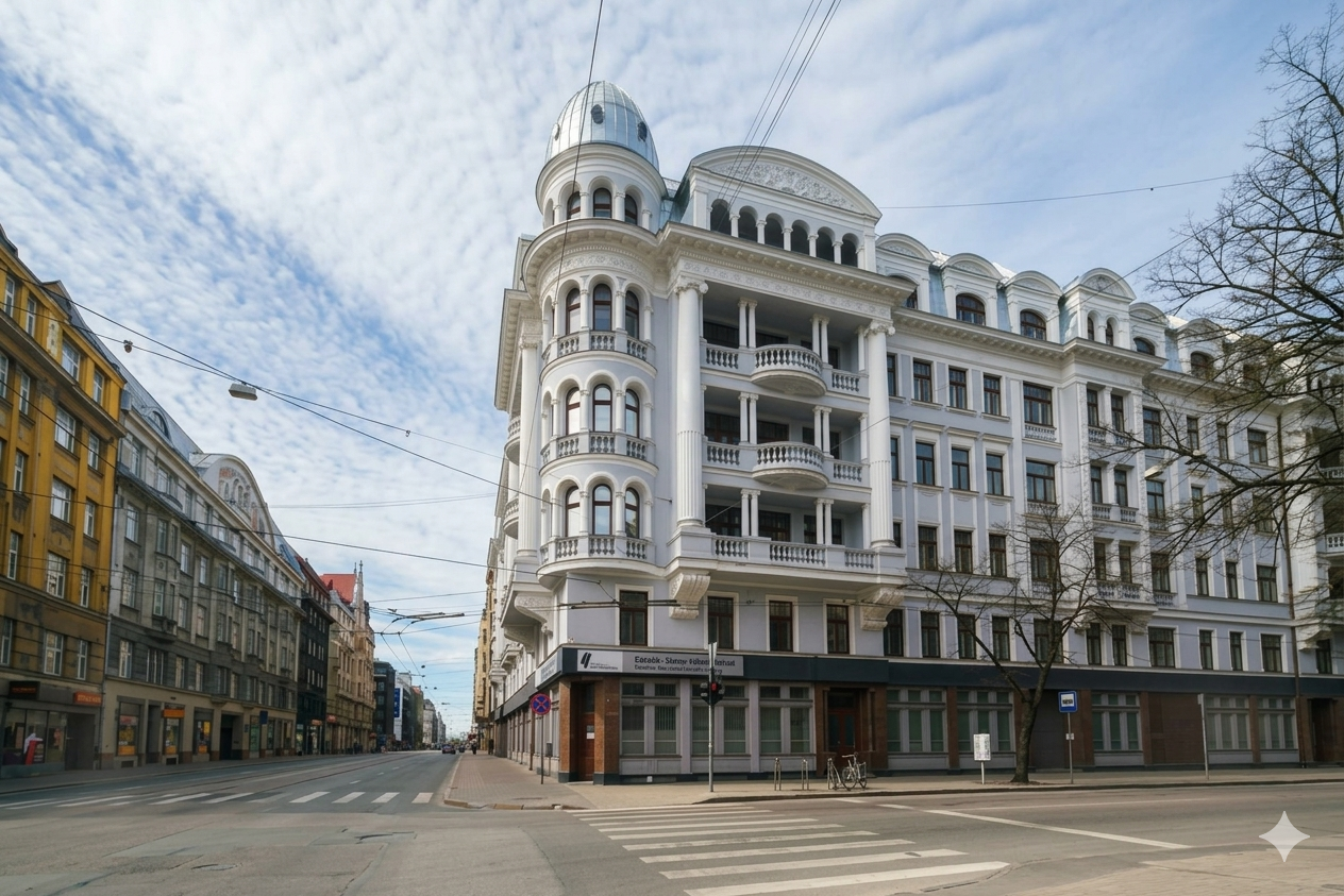 Image illustrating The Corner House i Riga – tidligere KGB-hovedkvarter